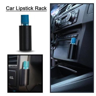 1 Stück Lippenstifthalter fürs Auto – Tragbares Aufbewahrungsregal aus Silikon für kleine Gegenstände, Schwarz, Ideal für Kosmetika und Accessoires, Aufbewahrungsregale
