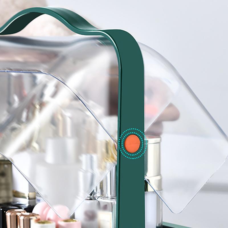 Cosmetics Storage Box Dust-Proof Desktop Makeup Organizer With Drawer For Skin Care Products Household Storage Box Shelf