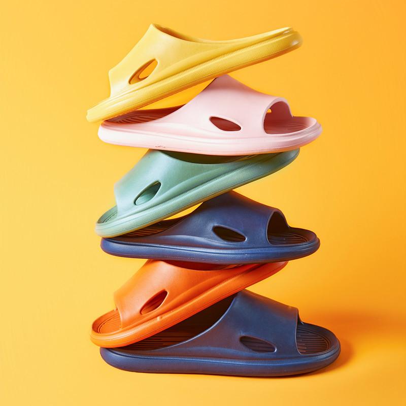 

Женские тапочки, простые шлепанцы для пары, летняя уличная одежда, домашние домашние супермягкие нескользящие сандалии и тапочки для ванной