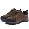 Fashion High Quality Leather Hiking Shoes Durable Outdoor Sport Men Trekking Leather Shoes Lace-Up Climbing Hunting Sneakers