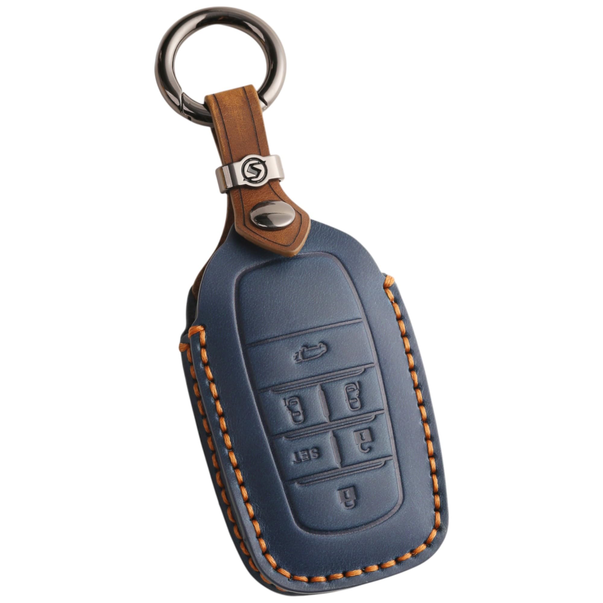 

[smasol] New Alphard 40 Series 30 Series Late VOXY90 Noah 90 Series Key Case genuine leather синий