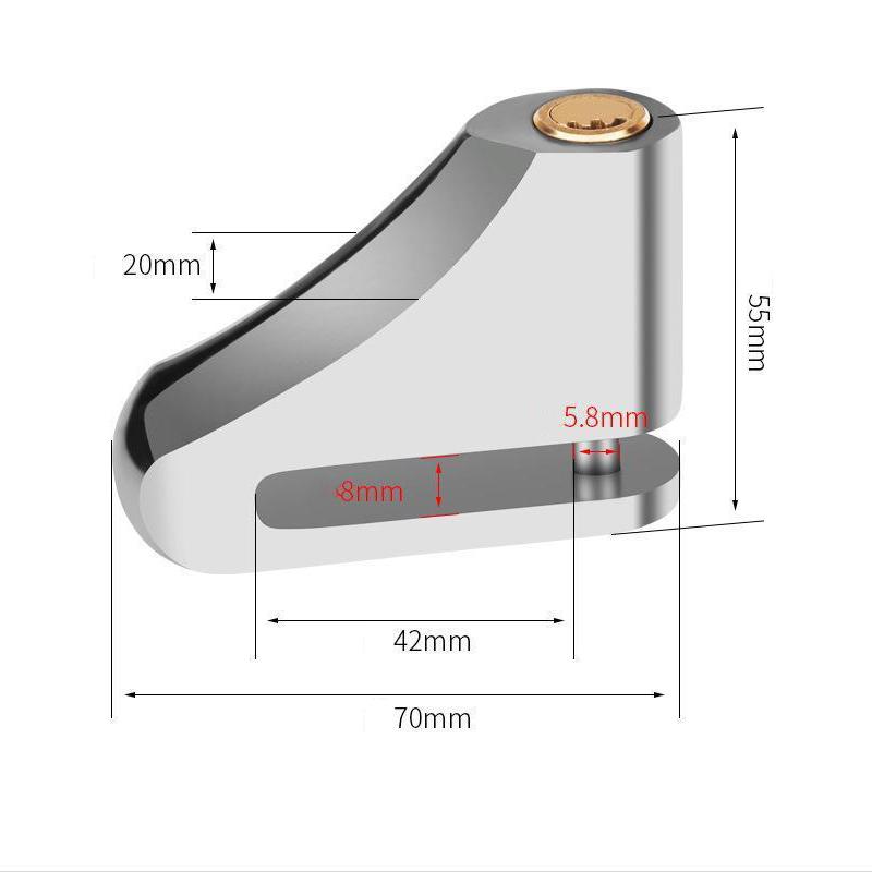 Universal Motorcycle Anti-theft Brake Disc Disk Lock Steel Portable Safety Lock Scooter Bike Wheel Locks Moto Accessories 1Pcs