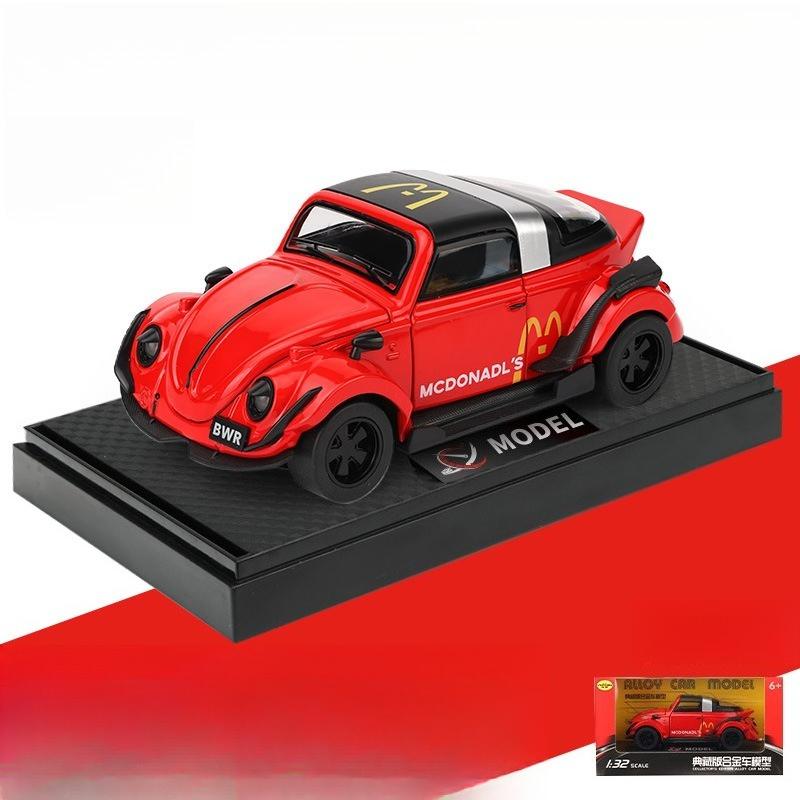 Zhongyuanxing 1:32 Beetle Shell Simulation Alloy Sports Car Model Sound and Light Return Force Detachable Convertible Toy Car