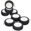 4Pcs Remote Control Wheel Hubs Tires Rubber Tires Replacement for 1/10 RC Racing Car