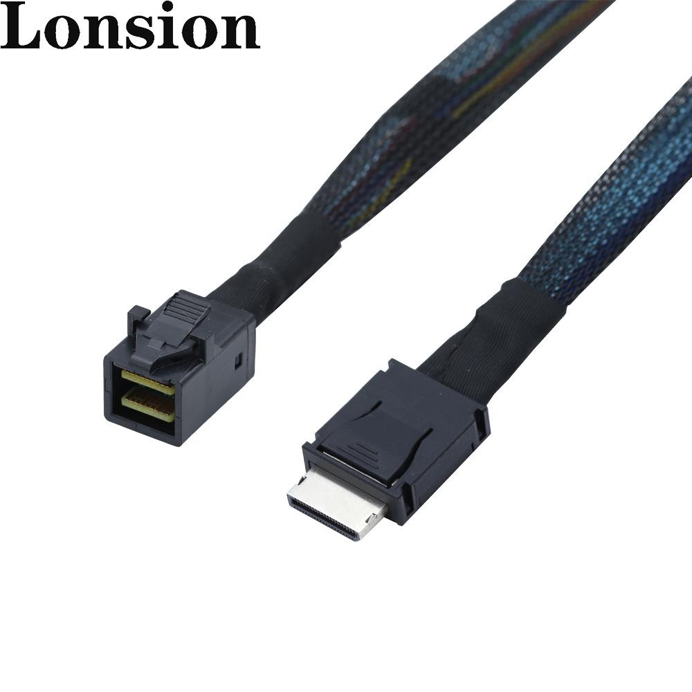 PCIe Oculink SFF-8611 to Mini SAS SFF-8643 Internal Server Cable