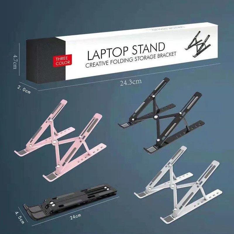 8 Gear Foldable Laptop Stand Holder Portable Notebook Support Base Adjustable Riser Cooling Bracket Laptop Cooler Accessories