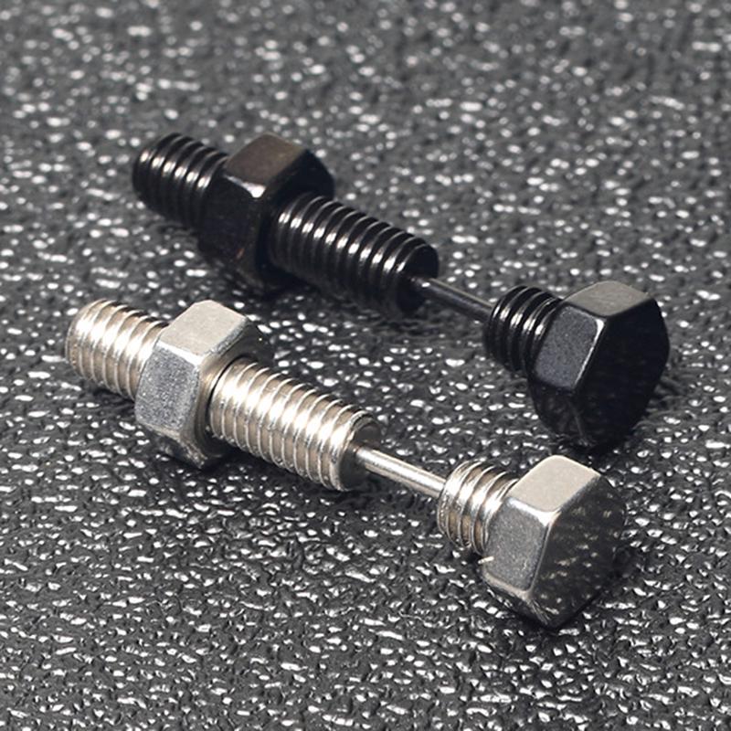 1Pc Punk Nail Screw Ear Stud Earrings Unisex Helix Ear Piercings Jewelry Gift