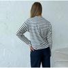 2025 Spring Autumn Long Sleeve Striped T-Shirts Women Basic Casual Tops Female Cozy Loose Cotton Tees T-Shirt New