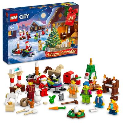 LEGO City Adventní kalendář LEGO City 60352 Blok hraček Dárek k výročí svátků Chlapci Dívky Věk 5+