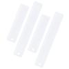 4Pcs Bookmark Mold Blank DIY Silicone Epoxy Pendant Jewelry Mirror Surface Craft White