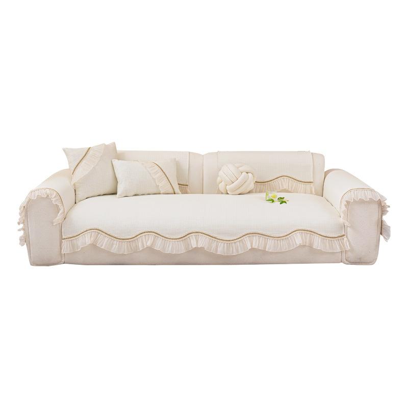 Cool Doudou special-shaped sofa cushion 2025 new summer cool straight row seat cushion mat non-slip seat cushion cover cloth towel