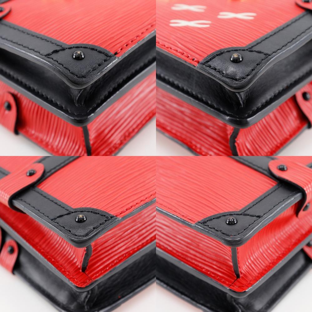 LOUIS VUITTON Trunk clutch Shoulder Bag M51697 2-way clutch Rouge Red Epi Leather Women Used