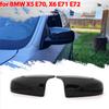 Forme corne Style M Couvercles de rétroviseur latéral Style fibre de carbone Noir pour BMW X5 E70 X6 E71 2008-2013 accessoires