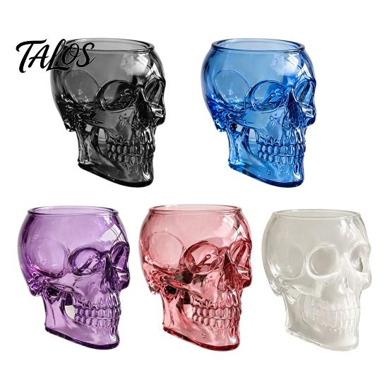 Vaso da Parete Teschio Gotico Talos, da Tavolo o da Parete, Trasparente per Fiori, per Arredamento Casa Scuro, Regalo Unico con Estetica Macabra