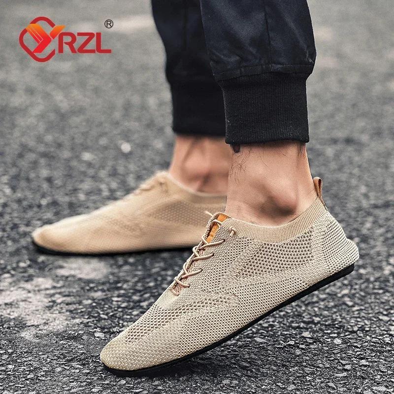 Mocassini da Uomo YRZL in Rete Mocassini da Guida Suola Sottile Scarpe Piatte da Passeggio Leggere Traspiranti Antiscivolo Mocassini Casual Scarpe da Uomo