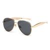 Modne damskie okulary przeciwsłoneczne aviator: Styl Europejski/Amerykański, Duża Oprawka, Retro Podwójny Mostek, Inspirowane Celebrytami Internetowymi