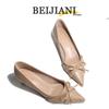 BEIJIANI 1578-27: French Style Bow Pointed Toe Stiletto Heels for Women