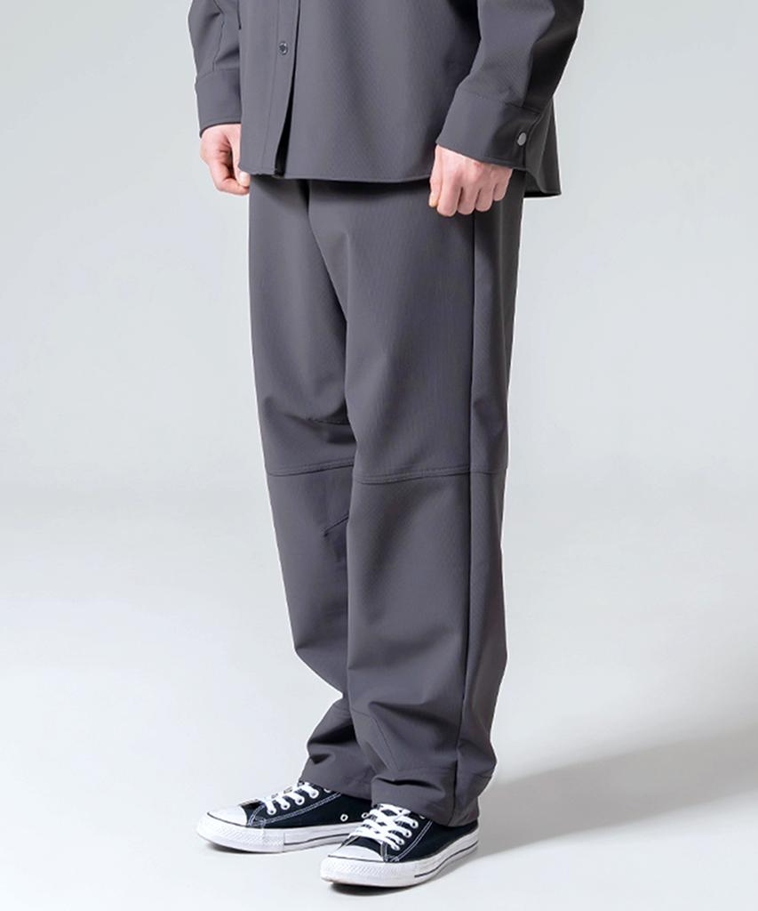 POLLUTION Nylon Bonded City Pants Charcoal