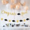 Glittering Congrats Grads Ornament Graduation Party Hanging Decoration for Class of 2025 for Decoration Celebration