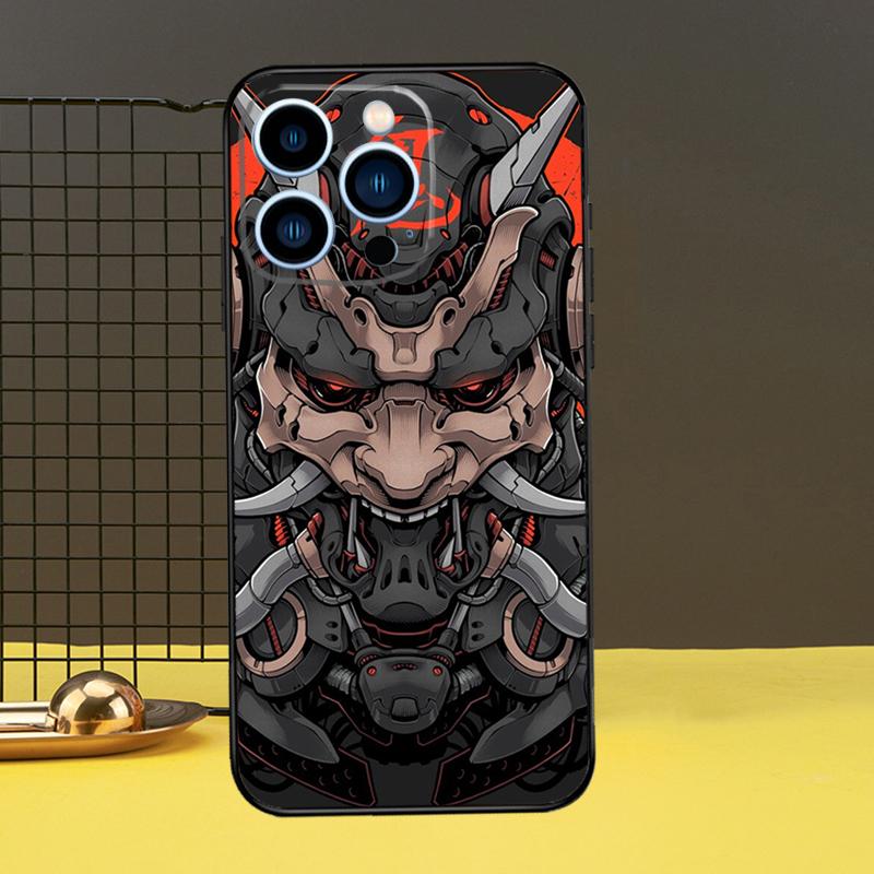 Japanese Hannya Mask Phone Case For iPhone 16 15 14 13 12 11 Pro Max X XR XS Max 7 8 Plus 12 13 Mini Back Cover