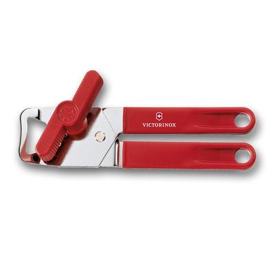 VICTORINOX Ανοιχτήρι Κονσέρβας Χειροκίνητο με Κυκλική Λεπίδα και Ανοιχτήρι Μπουκαλιών, Ανοίγει Εύκολα Καπάκια Κονσέρβας, Κόκκινο, Ανοιχτήρι, 7.6857,