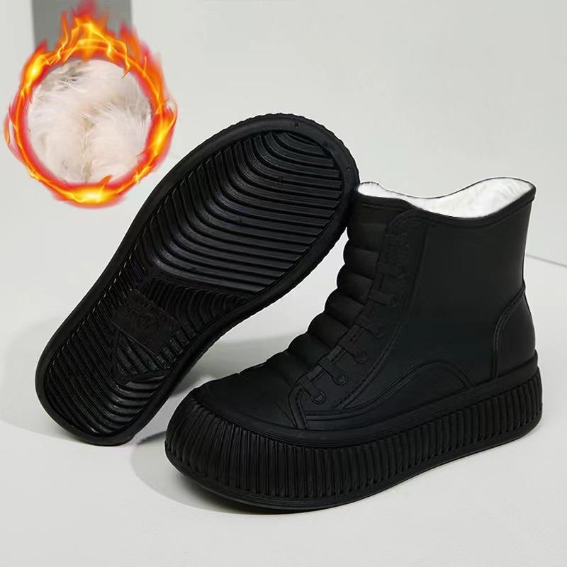 New women's water shoes inner height increase waterproof rain shoes non-slip rain boots short tube fashion Korean version rubber shoes water boots