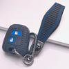 Silicone Car Keychain Strap for Peugeot 107 108 206 207 307 308 Citroen C1 C2 C3 C4 C5 Saxo Honeycomb Texture Racing Stripe Anti Lost Key Ring Holder