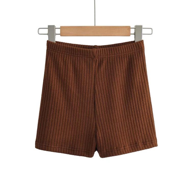 

YPFF Летние шорты с высокой талией, утягивающие ягодицы, эластичные, для женщин - Повседневные утягивающие спортивные леггинсы M кофейный