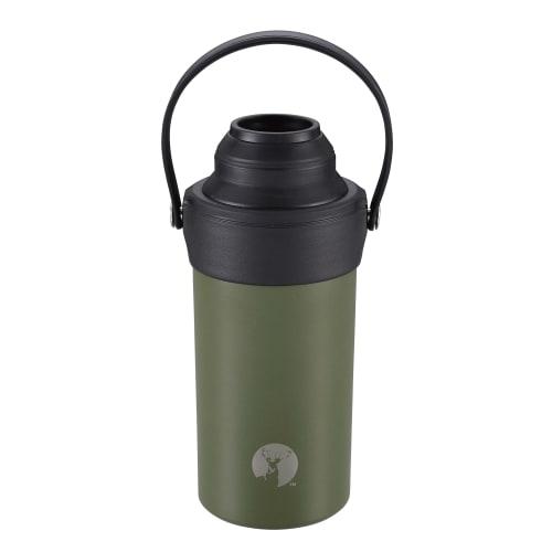 CAPTAIN STAG (CAPTAIN STAG) PET Bottle Holder, PET Bottle Cooler HD, Stainless Steel, Vacuum Insulated, Keeps Hot or Cold, Fits 500ml and 600ml Bottle