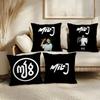 Argentinian M-Milo J Rapper Cushion Cover Soft Short Plush Pillow Cover Smooth Cozy Texture Aesthetic Cushion Case Home Decor