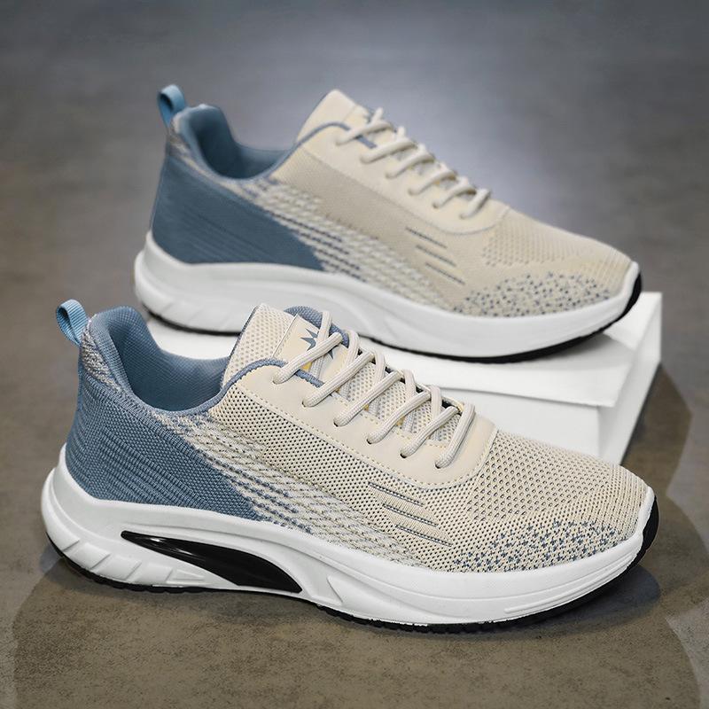 Summer new soft-soled sports and leisure shoes running shoes breathable fly-woven shoes travel shoes wear-resistant shoes