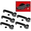 10pcs Carbon Fiber Style Exterior Door Handle Cover Trim Fits for Jeep Wrangler JK 0717