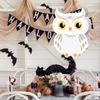 Yousheng Owl Pinata with Stick Blindfold Confetti Small Owl Pull String Pinata for Woodland Forest Animal Party Birthday Decoration