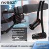 AVSSZ FX3 Gold-Plated XLR L-Shaped Microphone Cable, Short Male to Female Audio Connector