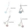 Cute Shell Bowknot Bead Keychain Pendant Lovely Hanging Decorations Keyring Charm for Purse Bag Backpack Handbag