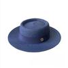 New Summer Straw Sun Hats for Women Ladies Fashion Flat Brim Ribbon Beach Hat Travel Dress Cap Chapeau Femme