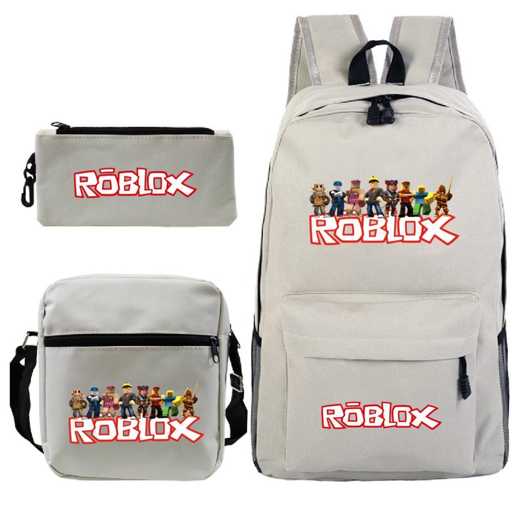 Primary And Secondary School Students Casual Schoolbag Three-Piece Cartoon Game Merchandise Printed Children'S Fashion Backpack