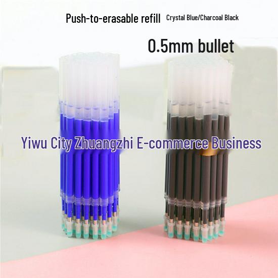 

Erasable Clickable Pen Refill Bullet Tip - Perfect for Primary School Students Bullet Tip 0.5mm