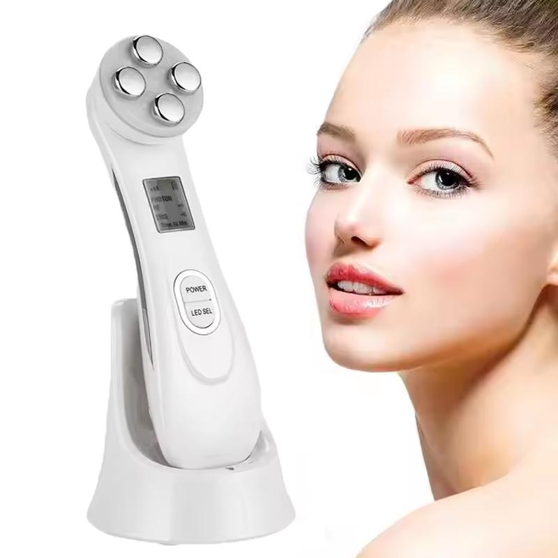 Promotion High Frequency Facial Beauty Machine 5 in 1 Facial Massager Microcurrent Rechargeable Facial Frequency Wand