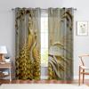 Chinese Style Retro Curtains Animal Peacock Pattern Living Room Bedroom Decorative Home Decoration Curtain Set Of 2 Made Polyester With Rod Pocket