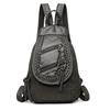 Washed Leather Backpack Literary Soft Leather Small Backpack