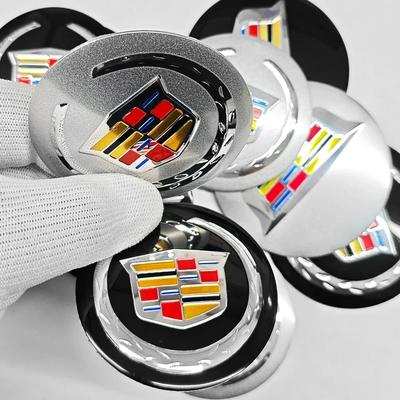 4 piezas 56mm 60mm 65mm Emblema Central de Rueda de Coche Tapas de Cubo Pegatinas Para Logo Escalade CTS ATS SRX XTS XT5 STS CT5 CT6 BLS XLR