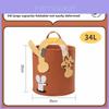 Childrens Plush Toy Storage Bin With Thick Felt Material For Clothes And Toys