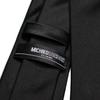 [Michiko London] KOSHINO Black Tie, Formal, Black, Ceremonial, Funeral, Memorial Service, Brand, Satin Weave, Plain, Slim Tie, 7cm, Silk Blend,