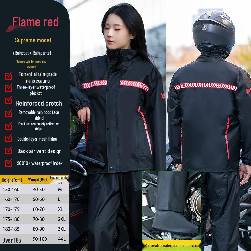 Unisex Long Raincoat Overcoat Set for Hiking & Travel