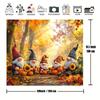 A Whimsical Autumn Dwarf Banner - Perfect for Photo Studios, Seasonal Celebrations, and Outdoor Decorationszyc