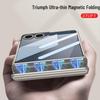 Slim Samsung Z Flip7 Case with Triumph Stand, Full Coverage, Anti-Fall, Solid Color, Hinge Protection