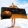 Basketball Large Beach Towel,Soft and Quick Dry Oversized Bath Soft Microfiber for Sports Girls Teens Adults Men