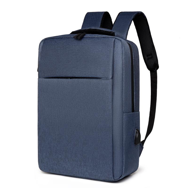 Double shoulder computer bag simple multi-function usb charging backpack business large capacity men's high-end schoolbag middle school student