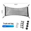 Car Trunk Storage Net Bag with Hooks